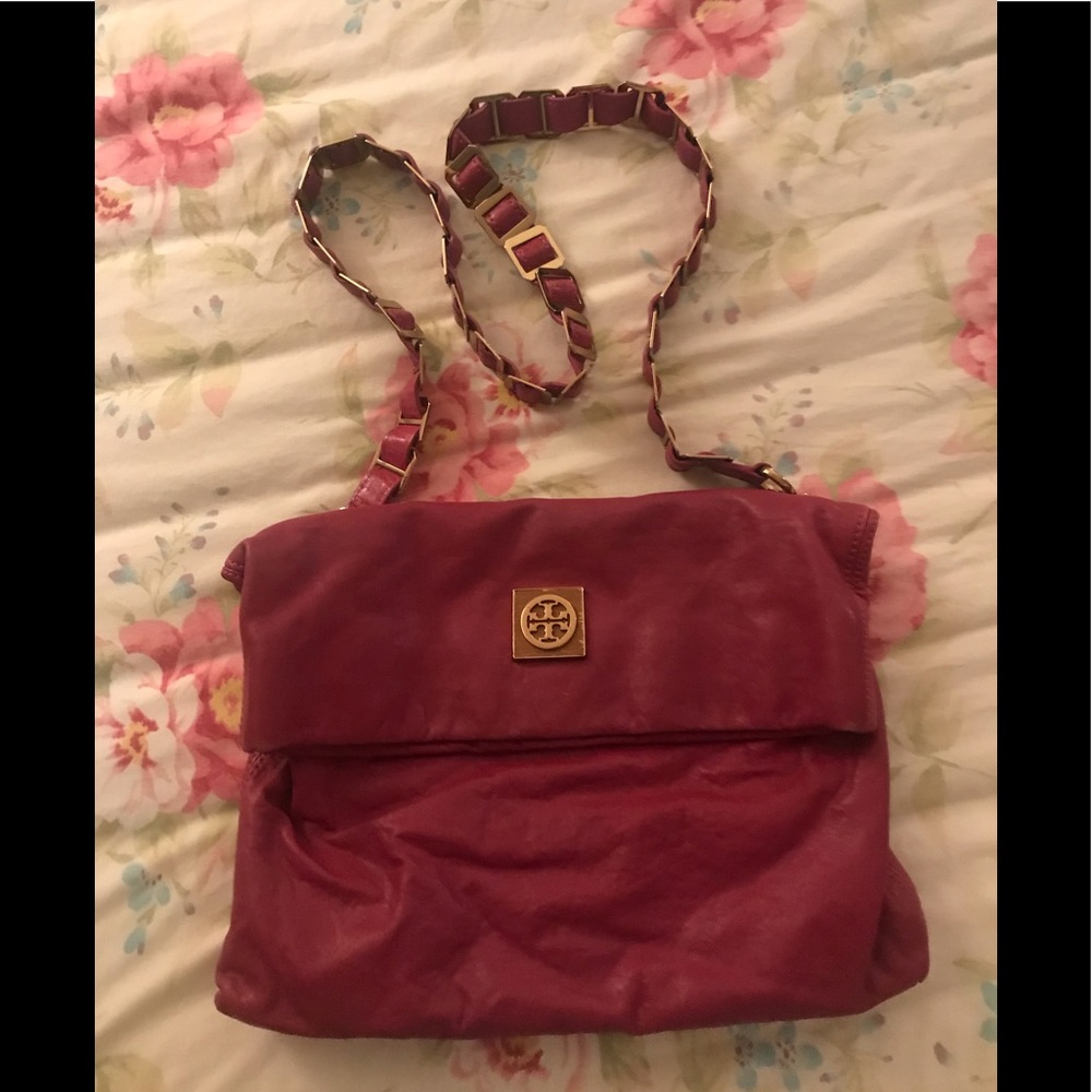 Tory Burch Louisa Leather Messenger Bag